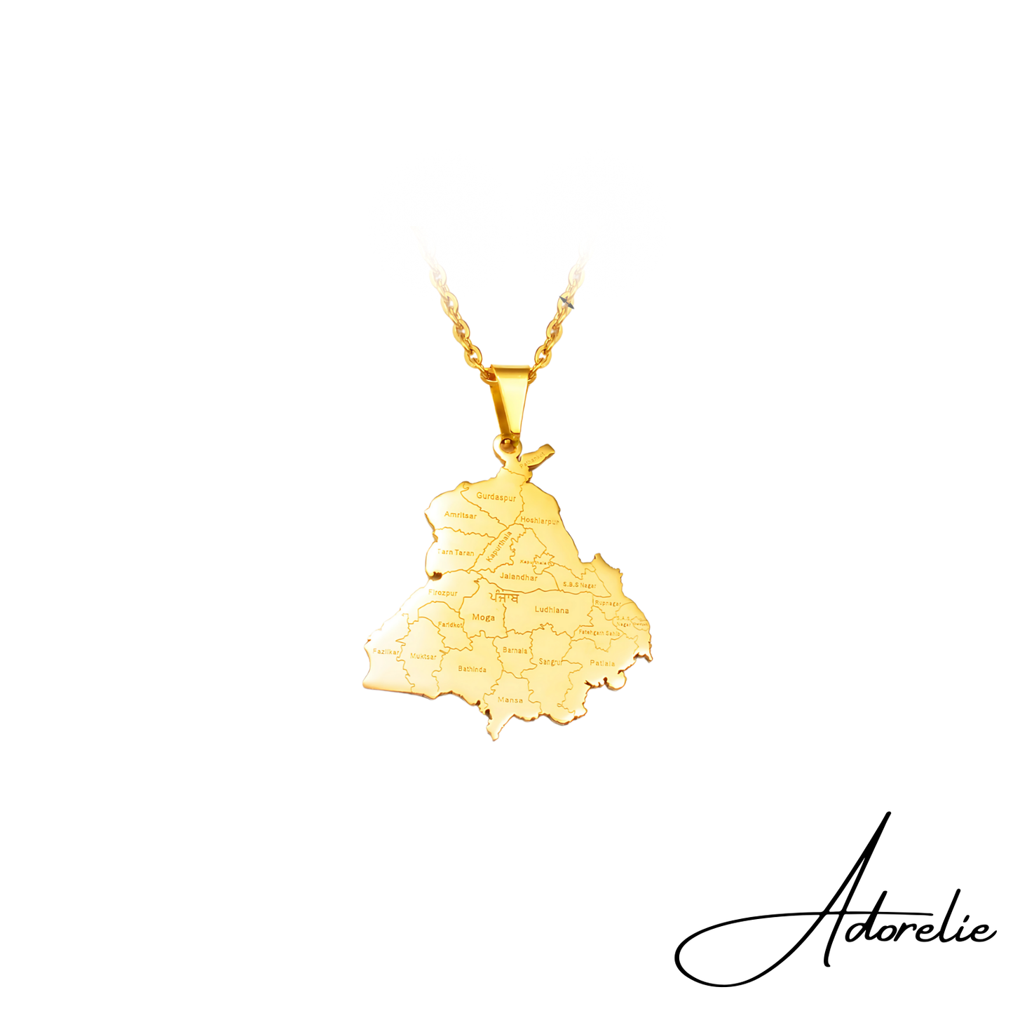 Adorelie⢠Indienš®š³ Halskette mit Karte