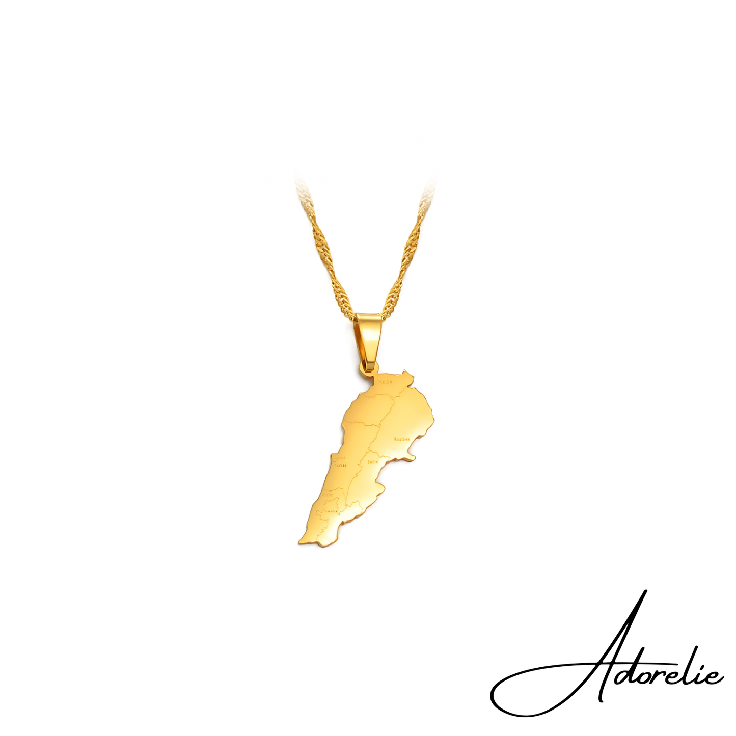 Adorelie⢠Libanonš±š§ Halskette mit Karte