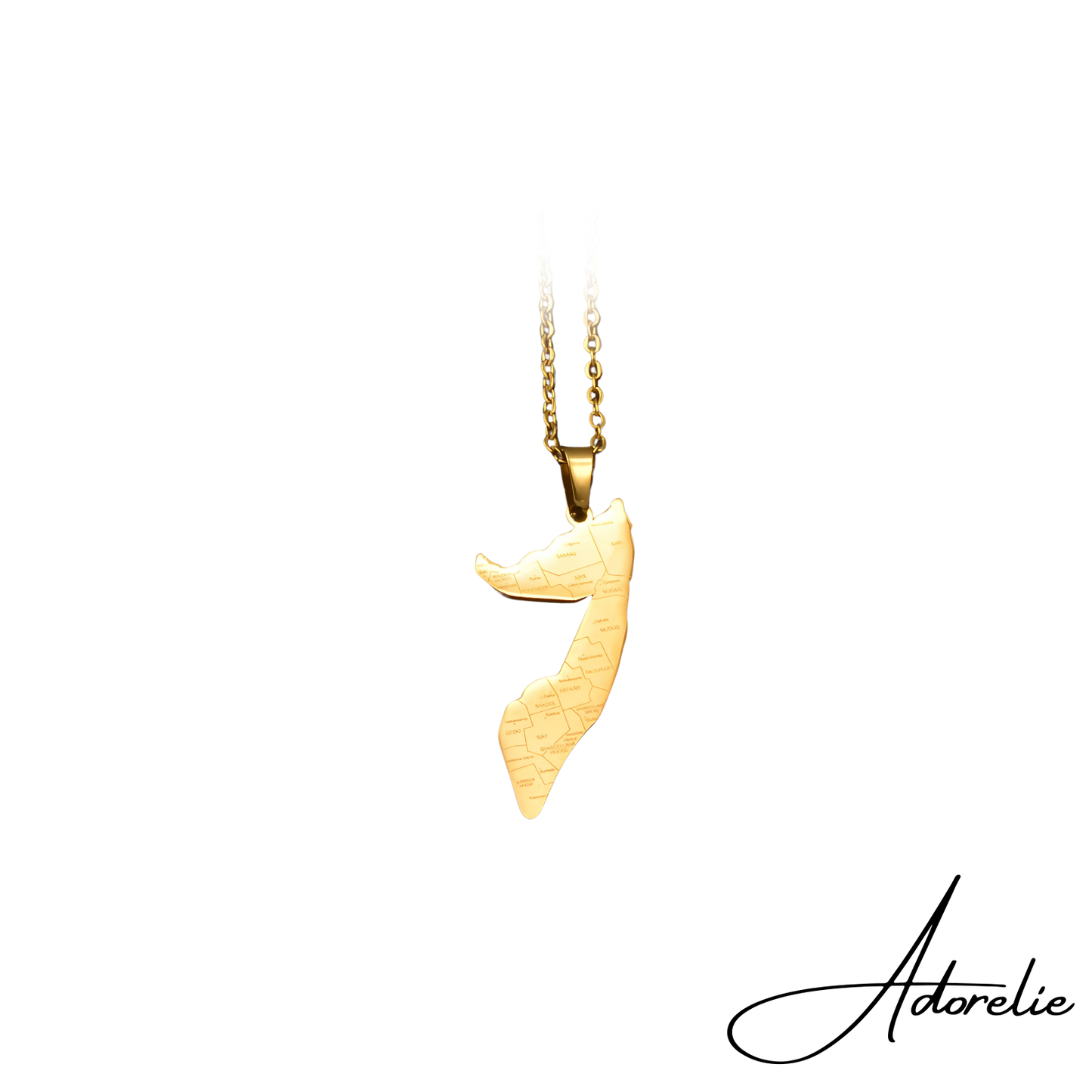 Adorelie⢠Somalienšøš“ Halskette mit Karte