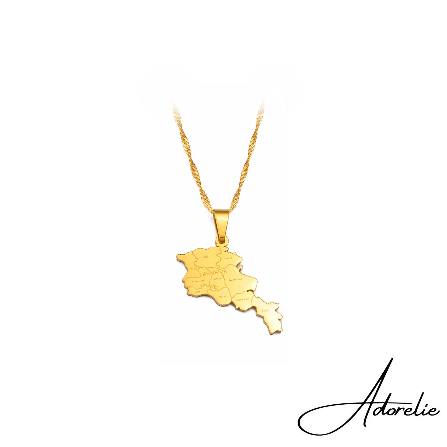 Adorelie⢠Armenienš¦š² Halskette mit Karte