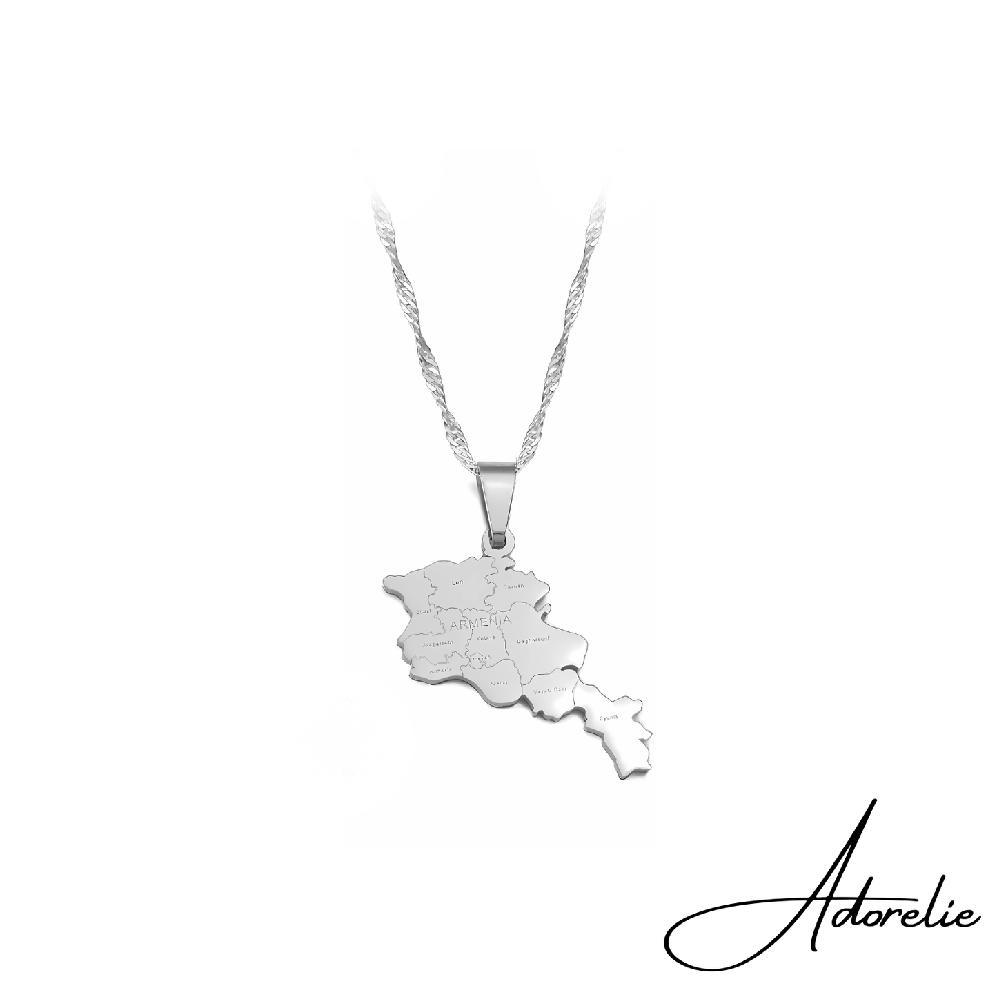 Adorelie⢠Armenienš¦š² Halskette mit Karte