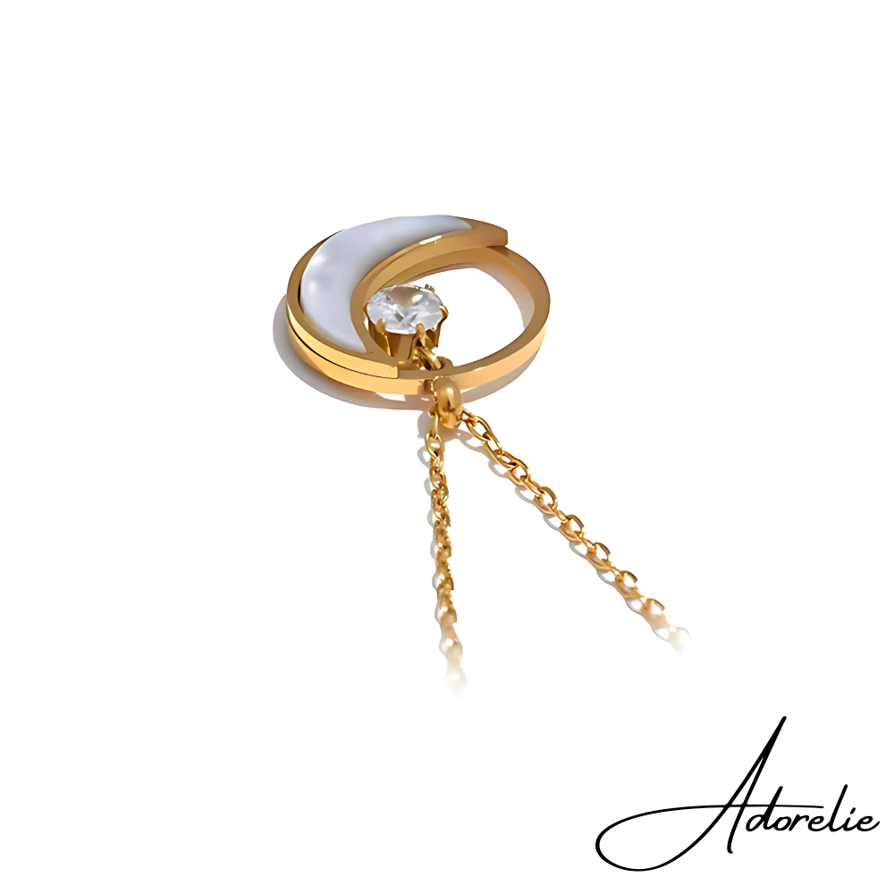 Adorelie™ Mond und Diamant Halskette