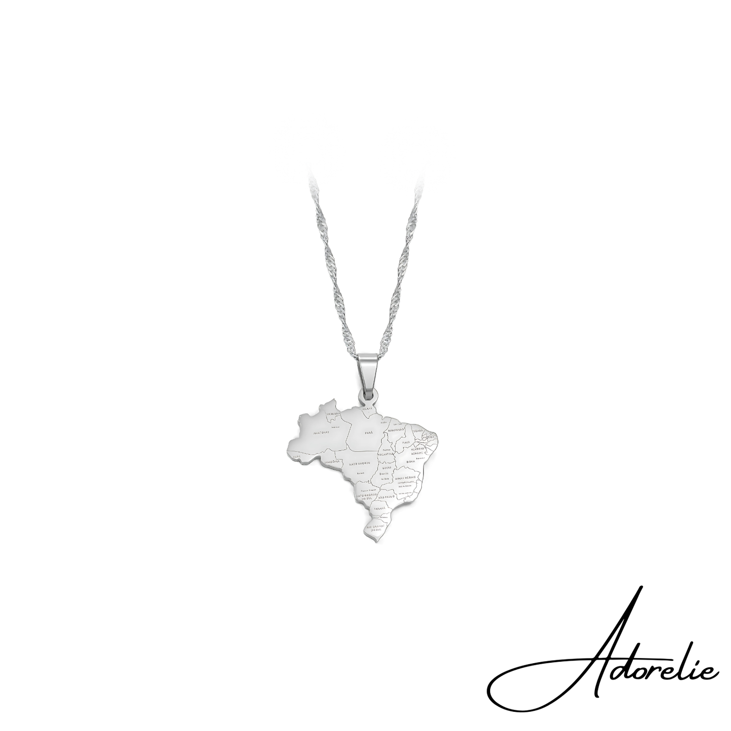 Adorelie⢠Brasilienš§š· Halskette mit Karte