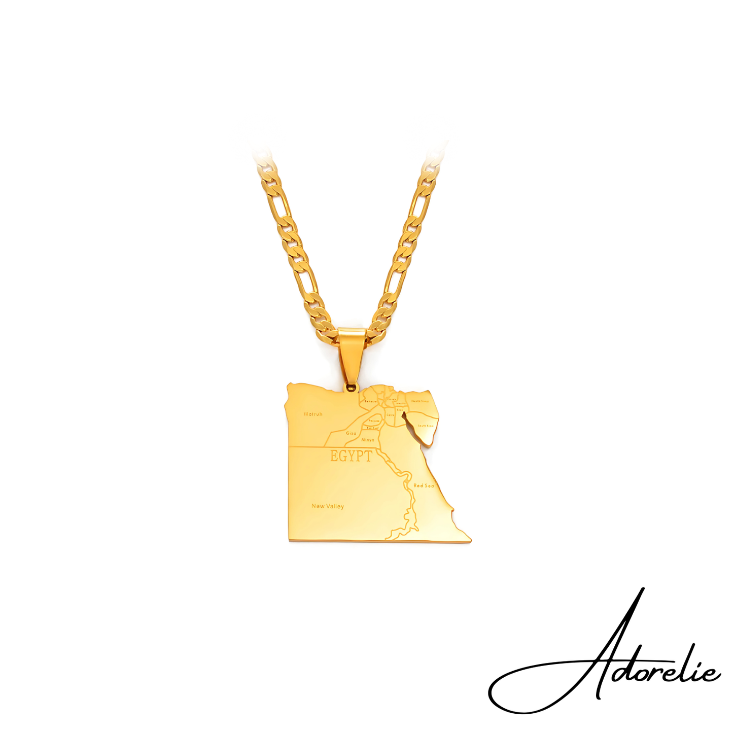 Adorelie™ Egypt🇪🇬 Necklace with Map