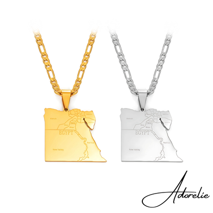 Adorelie™ Egypt🇪🇬 Necklace with Map