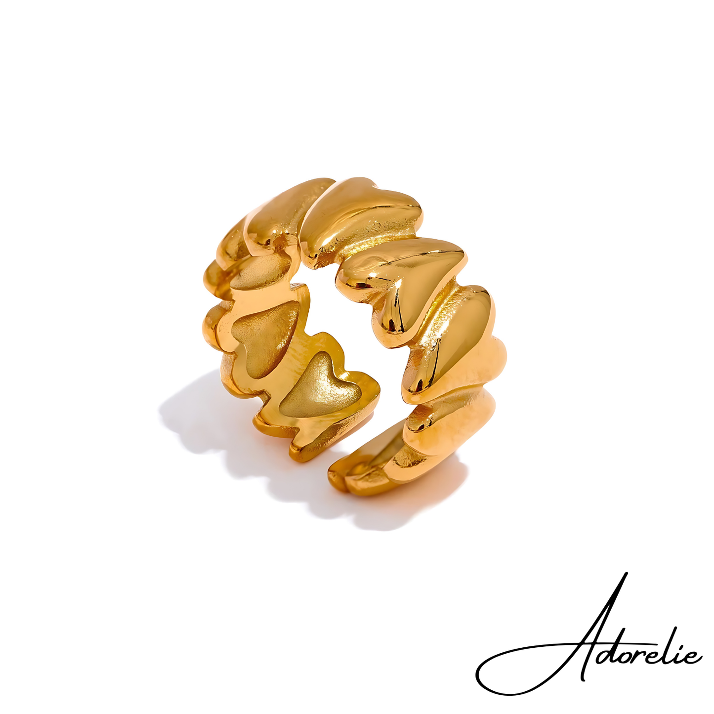 Adorelie™ Ring of Melted Hearts