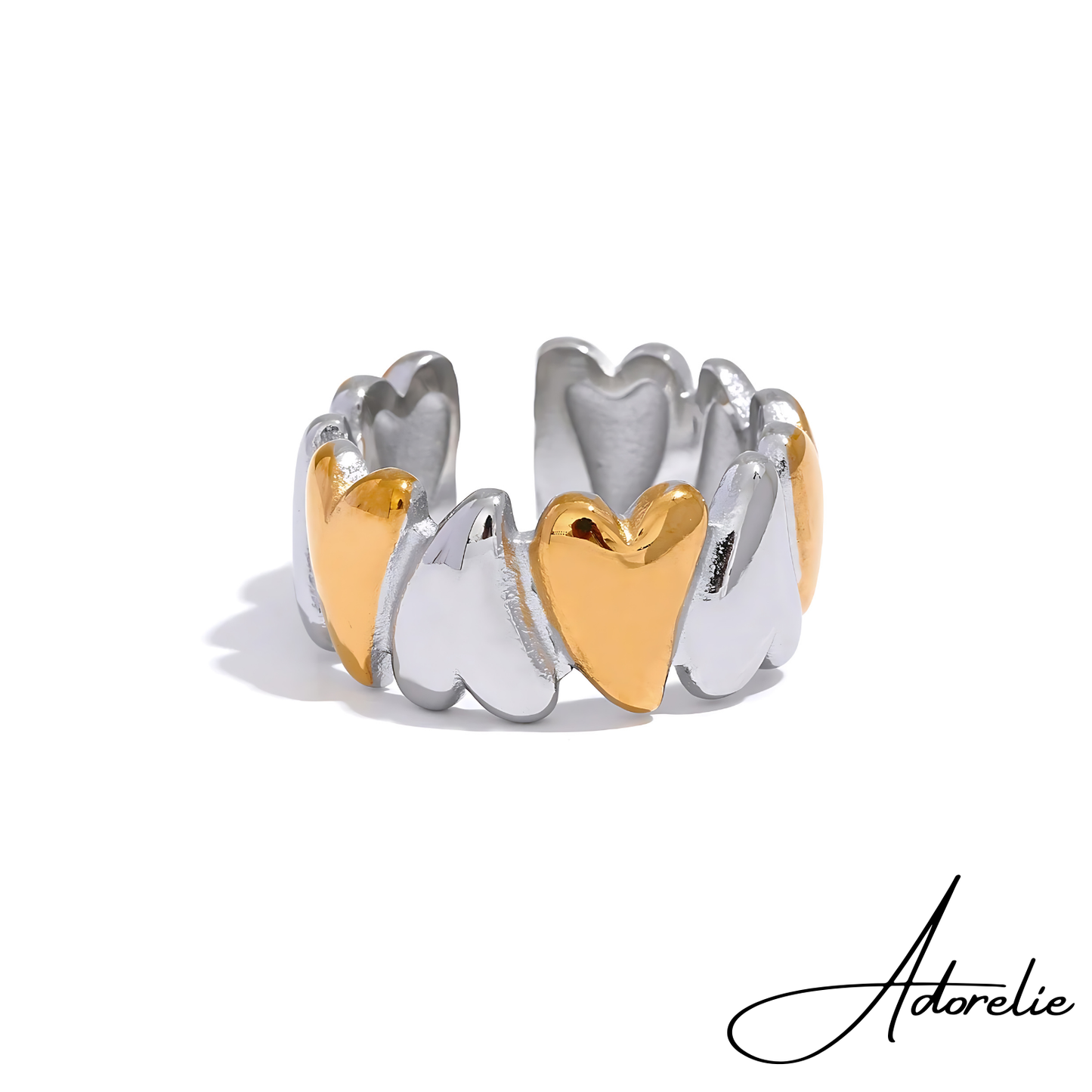 Adorelie™ Ring of Melted Hearts