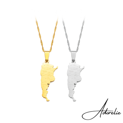 Adorelie™ Argentina🇦🇷 Necklace with Map