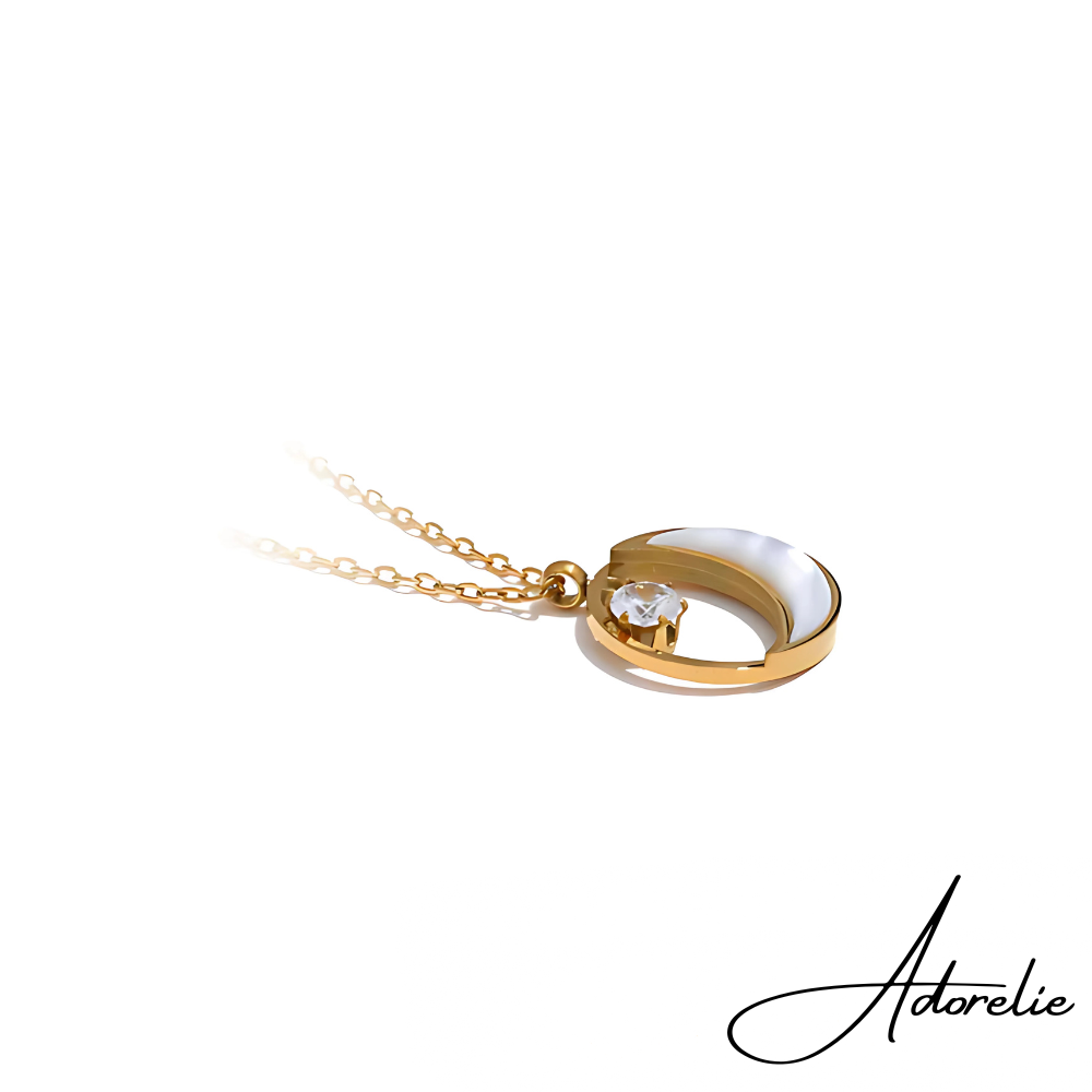Adorelie™ Mond und Diamant Halskette