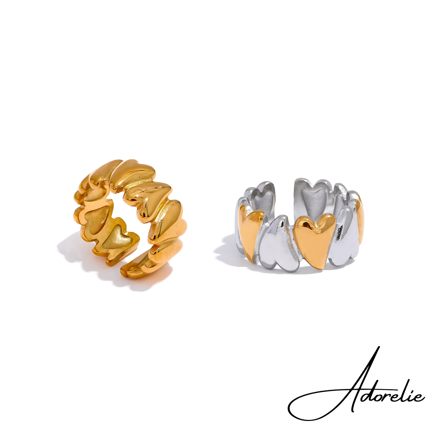 Adorelie™ Ring of Melted Hearts